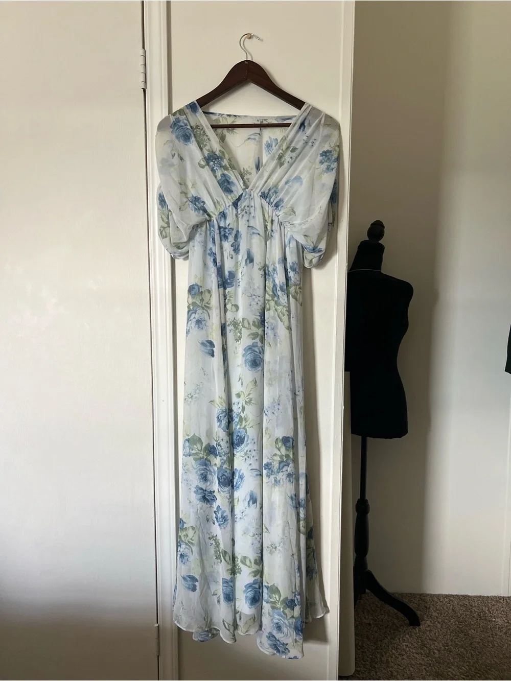 Abercrombie Floral Maxi Dress Size XS Cottagecore Romantic